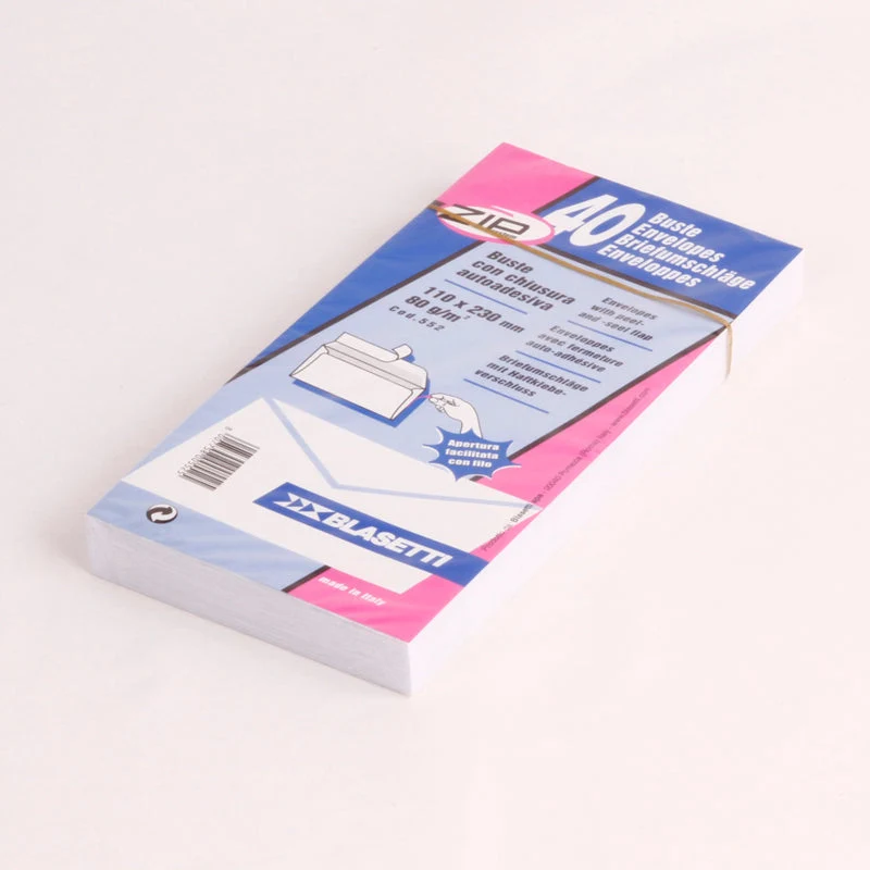 Busta Americana Senza Finestra 11X23 Strip G80 Cf.40