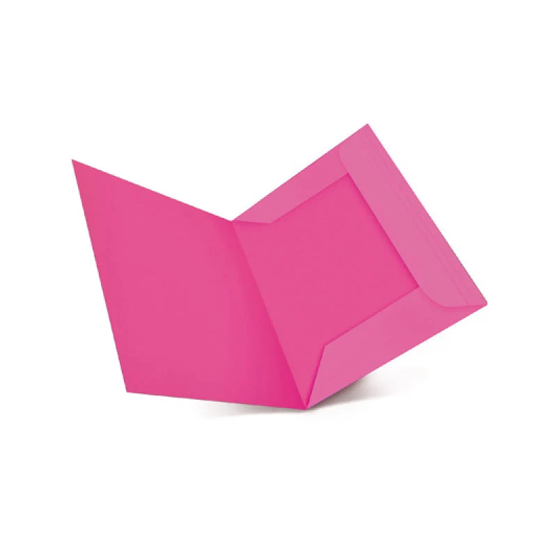 Cartelline Bristol 3 Lembi senza Stampa 25 x 34,5 cm / Ciclamino / 25 pezzi
