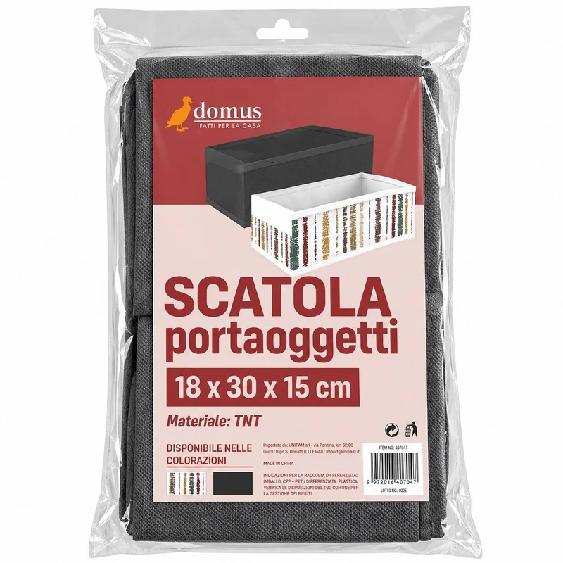 Scatola Portaoggetti 18x30x15 Cm