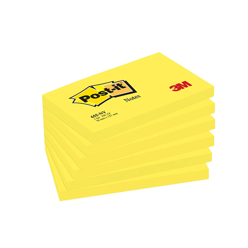 Blocco 3M Post-It Neon Giallo 76 x 127 cm