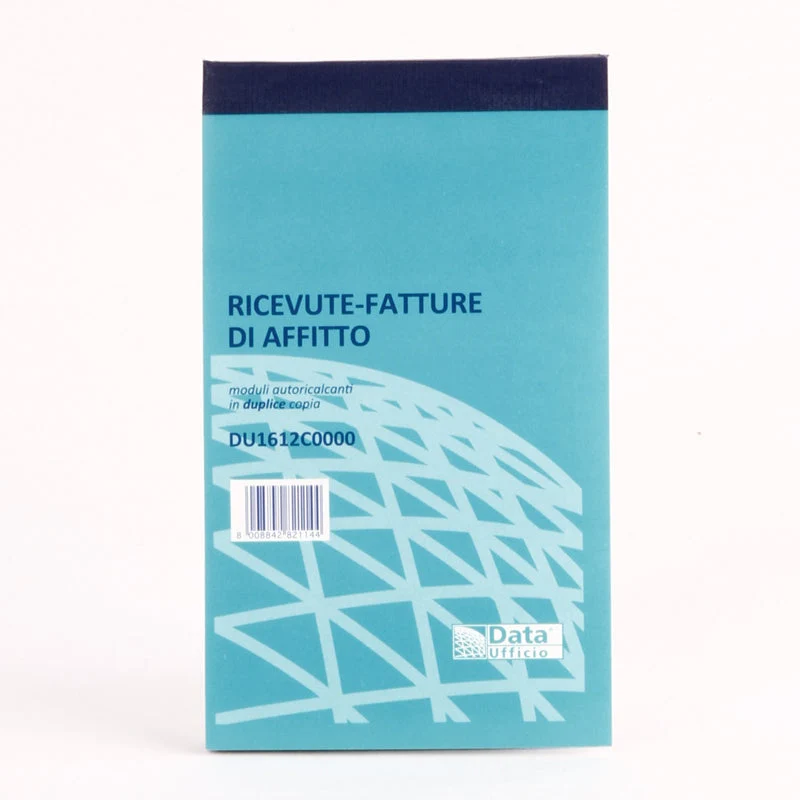 Blocco Data Ufficio Ricevuta Affitto Ricalco 17X12