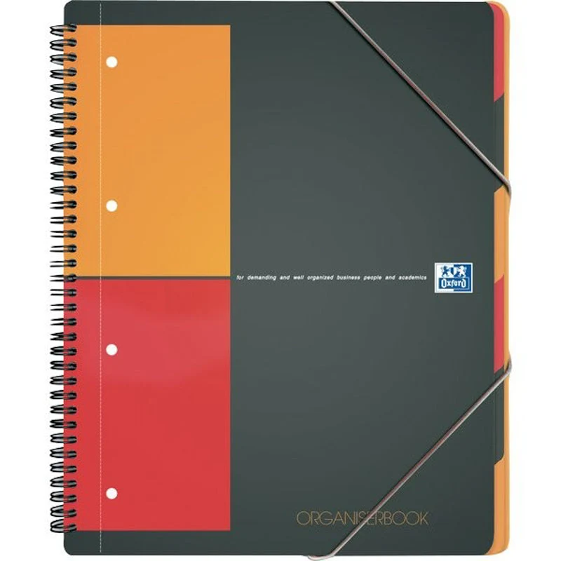 Blocco Organizerbook a spirale quadretti 5 mm