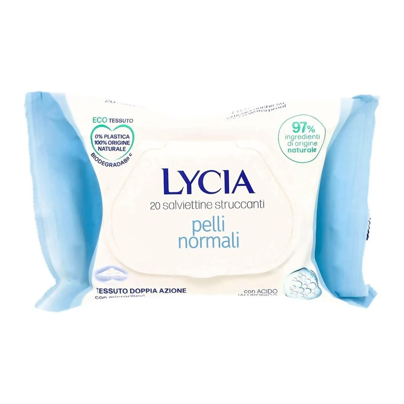 LYCIA SALVIETTE STRUCCANTI CON ACIDO IALURONICO 20