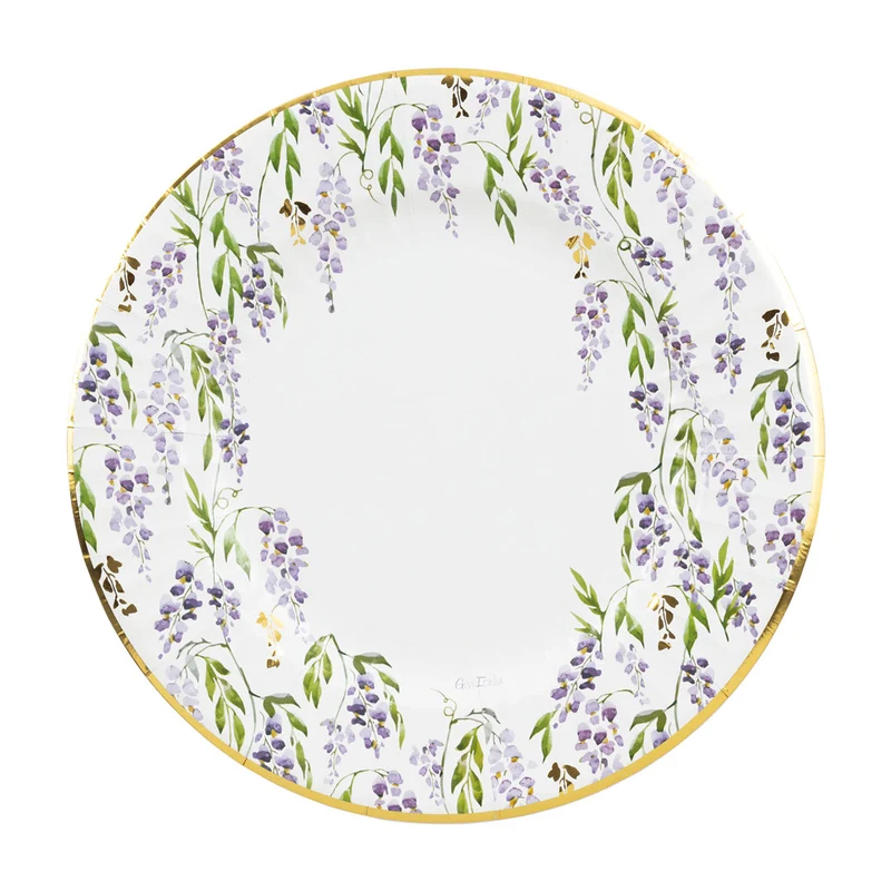 Piatti in Carta Biocompostabile Glicine 27 cm - 8 pezzi