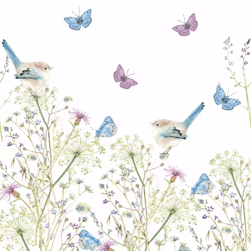 Tovaglioli in Carta Riciclata a 2 Veli Sweet Spring 33 x 33 cm - 20 pezzi