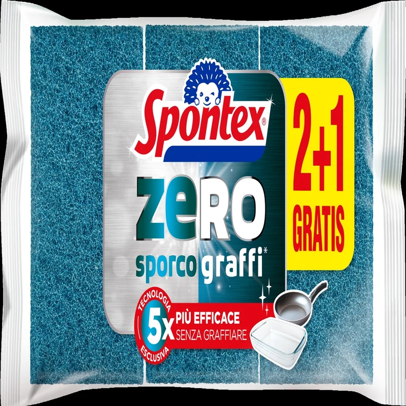 Spugna Zero Graffi 2+1 Spontex