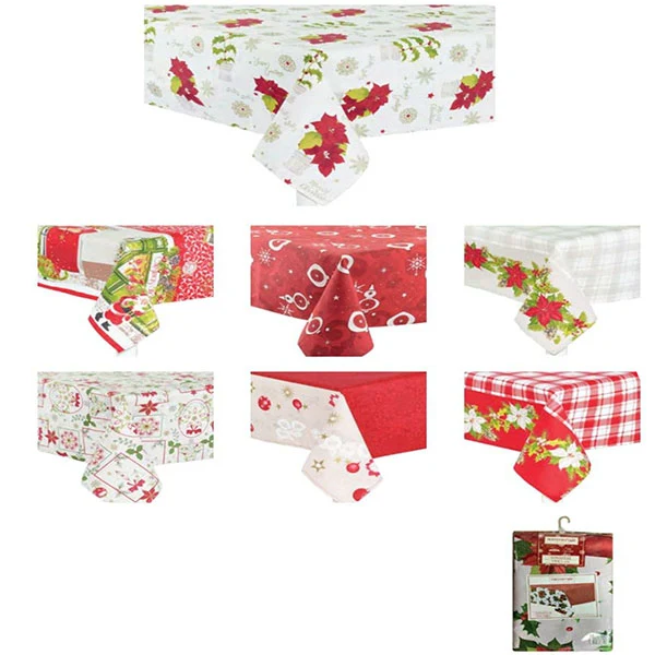 Tovaglia Natalizia X12 Posti 130x230 Assortita