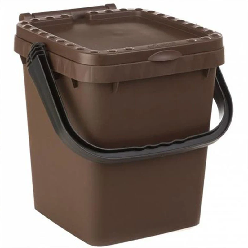 Pattumiera Ecoplus Chiusa 10 Lt Marrone