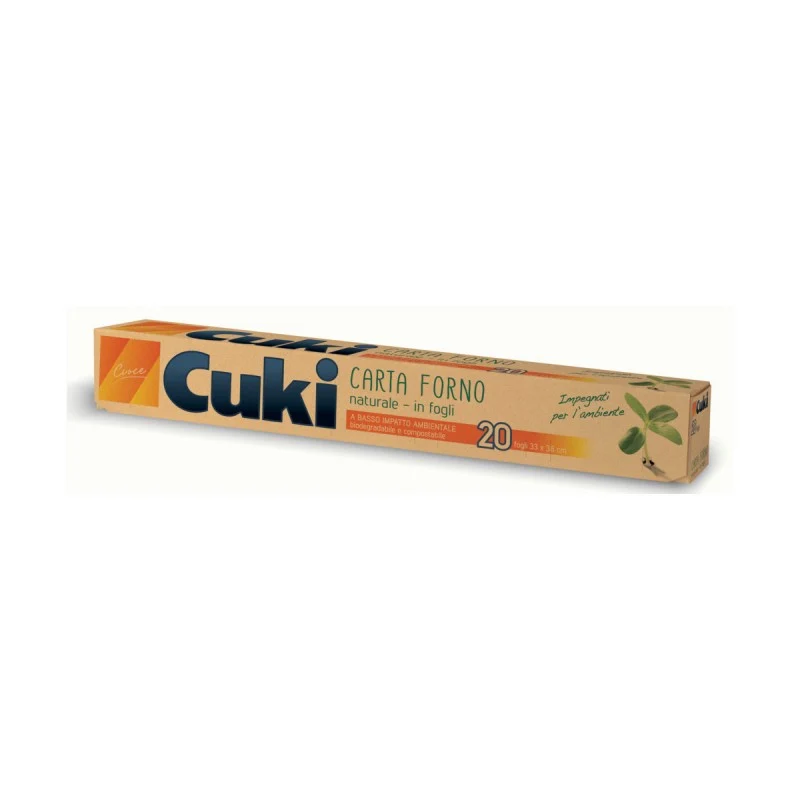 Carta Forno 20 Fogli Naturale 33x38 Cuki