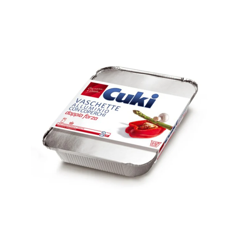 Vaschette C/Coperchio 2 Pz. 28,7x22,7x4,3 Cuki