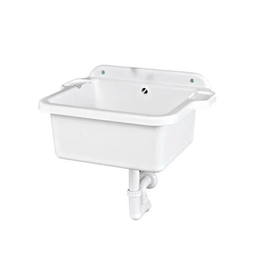 Vasca A Muro Con Sifone 60x45x28 Cm