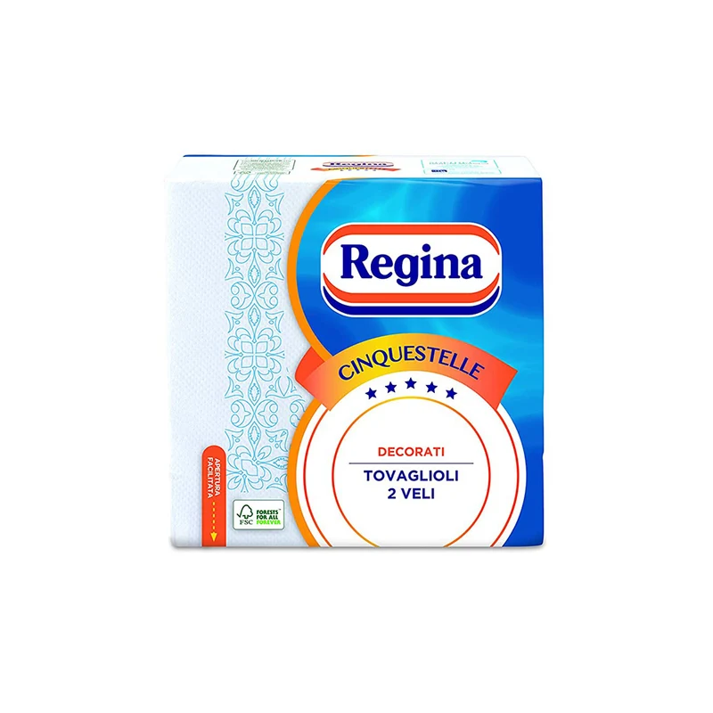 Tovaglioli 2 Veli 5-Stelle 46 Pezzi Regina