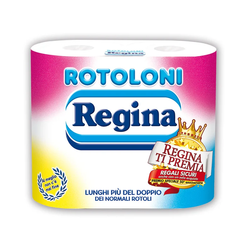CARTA IGIENICA 4 ROTOLI ROTOLONI REGINA
