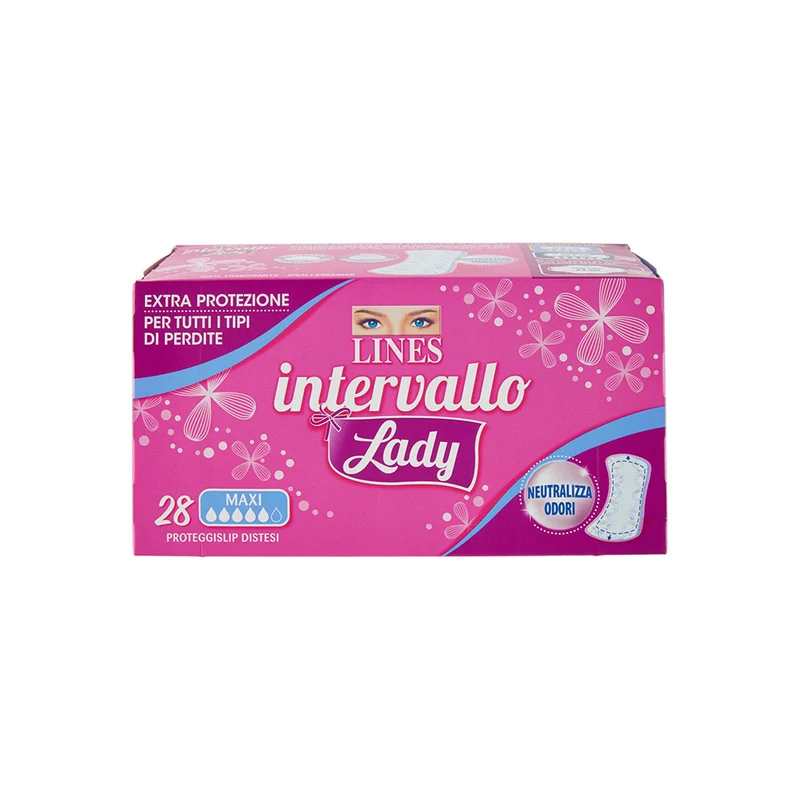 Proteggi Slip Intervallo Lady 28 Pz Maxi Lines