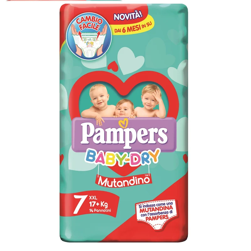 Pampers Baby Dry Mutandino 13pz 7ms Xxl Pampers