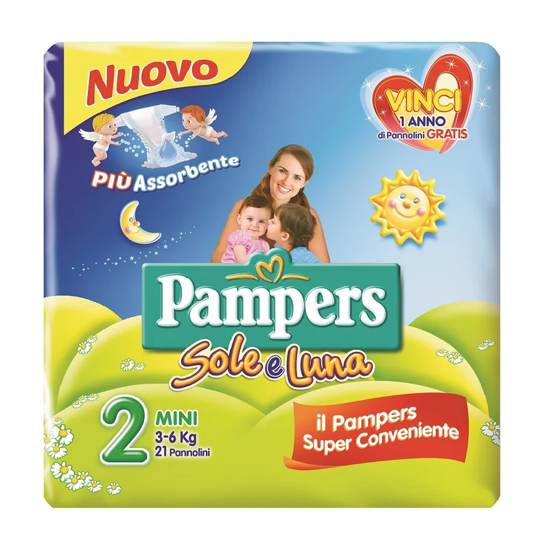 Pampers Sole E Luna 21pz 2ms Mini Pampers