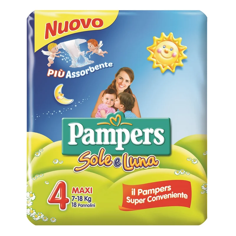 Pampers Sole E Luna 18pz 4ms Maxi Pampers
