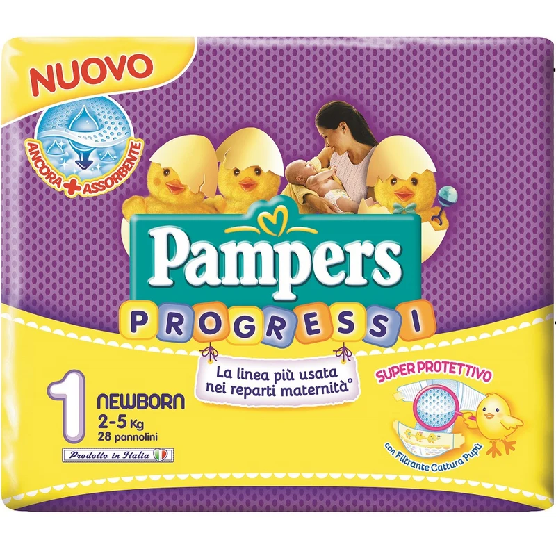 Pampers Progressi 28pz 1ms New Born Pampers