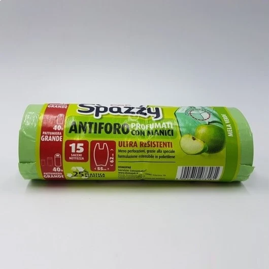 Sacchetti Spazzatura Spazzy 15 Pezzi 55x62 Cm