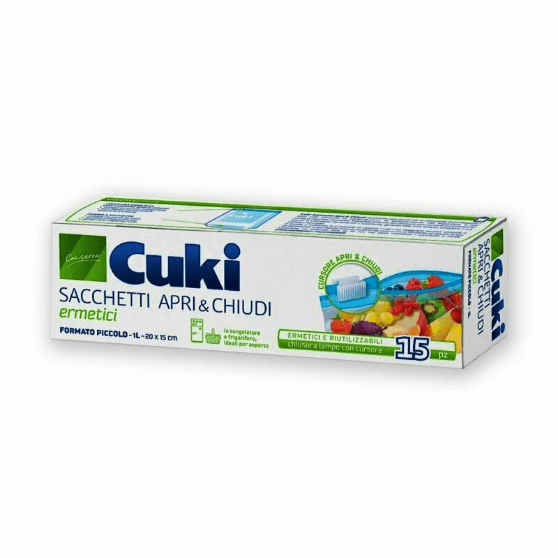 Sacchetti Apri_chiudi Ermetici 15 Pezzi 20x15 Cuki