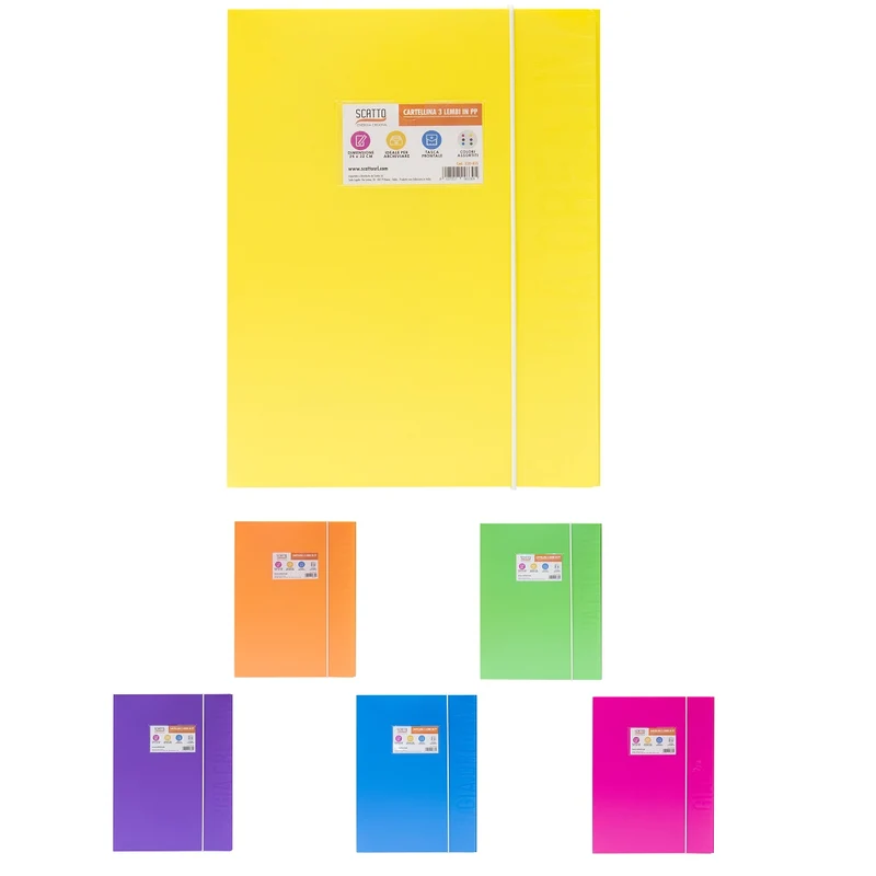 CARTELLINA 2 CM CON ELASTICO 24X32X2 SCATTO