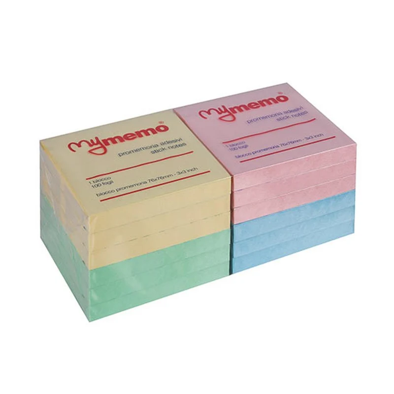 Blocco Memotak 75 X 75 Mm Pastello Assortiti