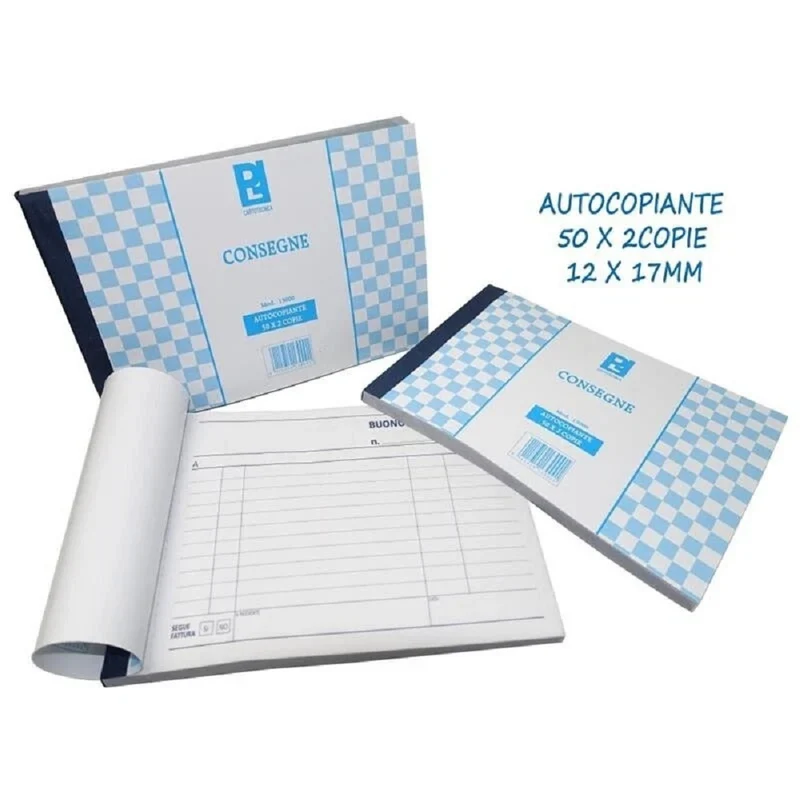 Blocco Consegne Ddt X 2 Copie Formato 12x17 Cm