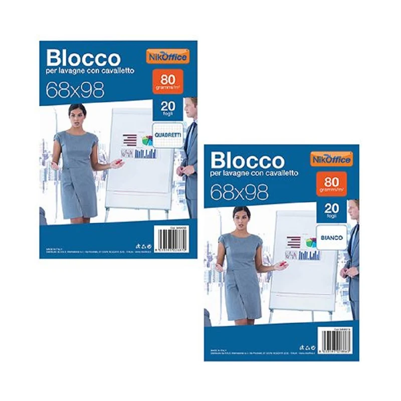Blocco 68 X 98 Fogli Bianchi Lavagna