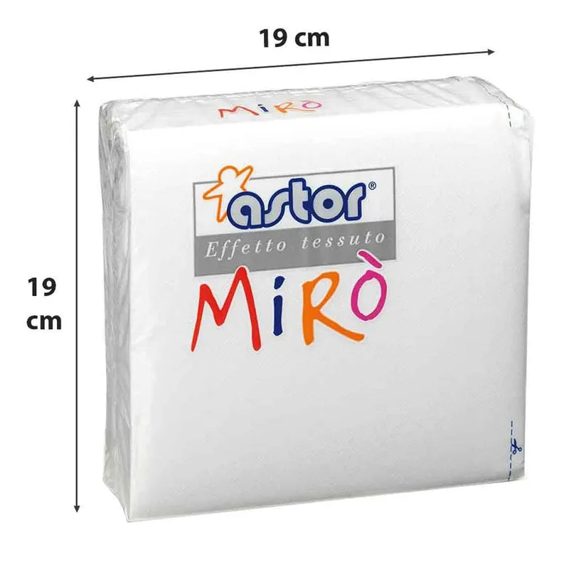 Tovaglioli 2 Veli 38x38 40pz Bianco