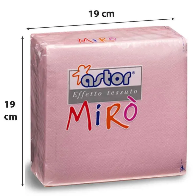 Tovaglioli 2 Veli 38x38 40pz Rosa