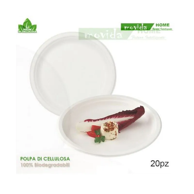 Piatti Bio Tondo 20 Pezzi Piano 23 Cm