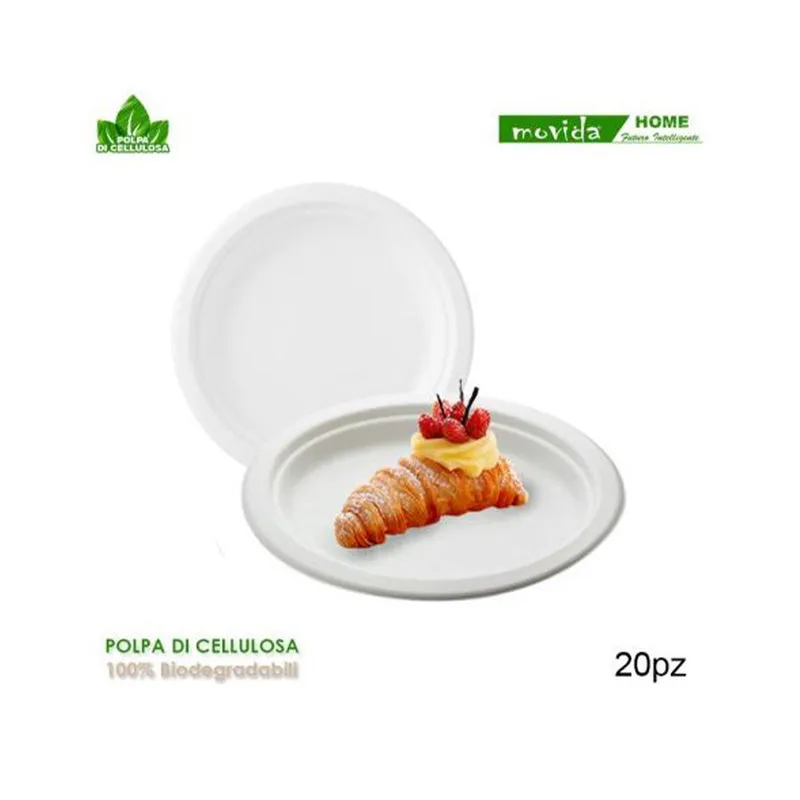 Piatti Bio Tondo Dessert 20 Pezzi 18cm