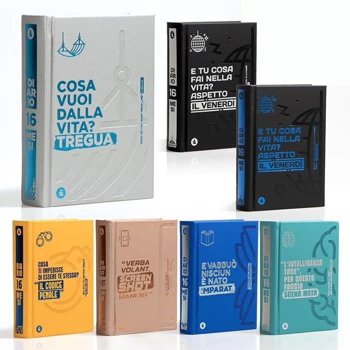 Diario Agenda 16mesi Evolution+Stickers Be Smart