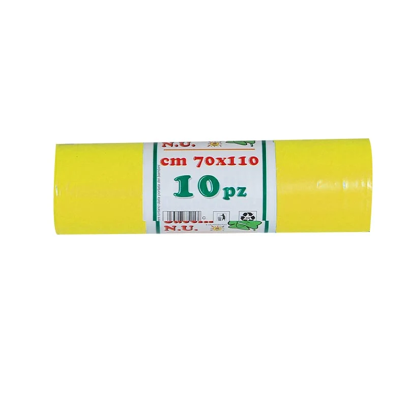Sacchi Pattumiera Differenziata 70x110 10pz Giallo
