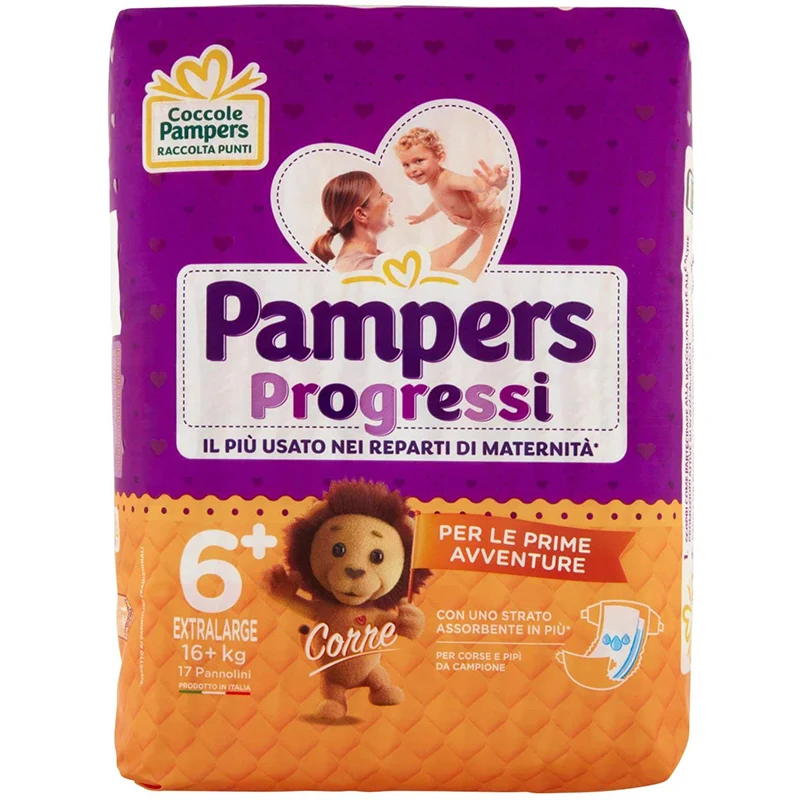 Pampers Progressi 17pezzi 6ms Ex.Large