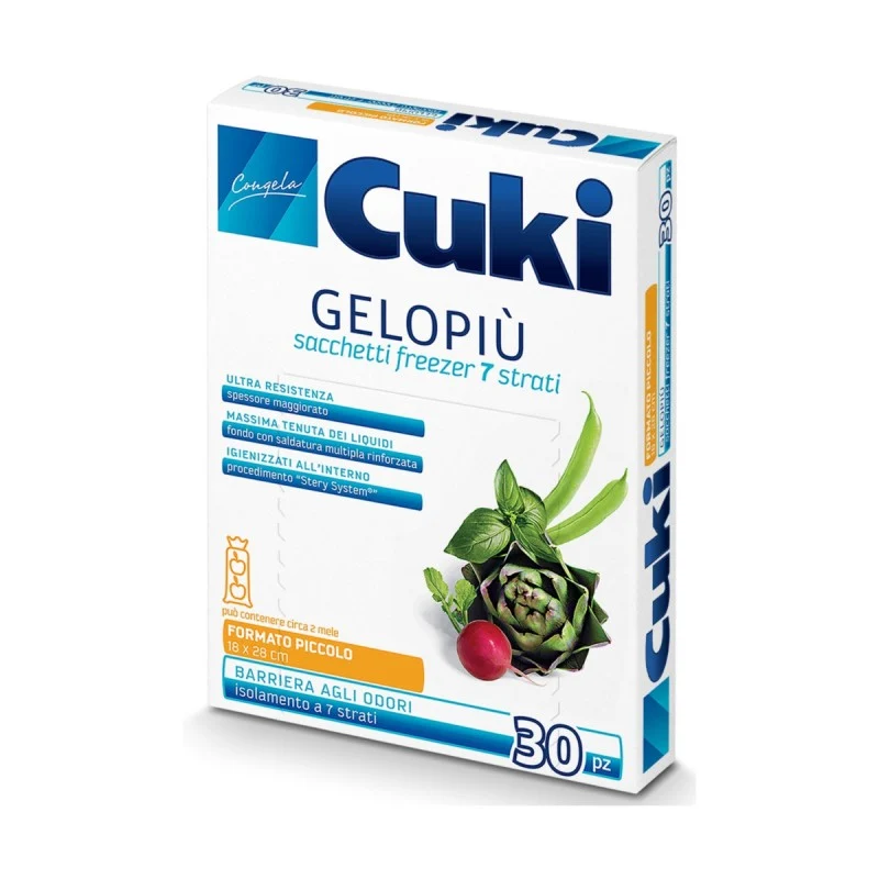 Sacchetti Freezer Piccoli 30 Pezzi 18x28 Cuki