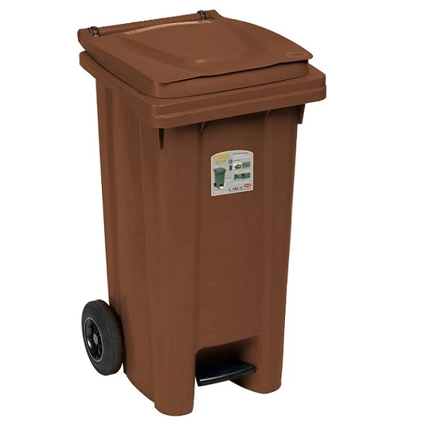 Bidone Immondizia Marrone 120lt Stefanplast