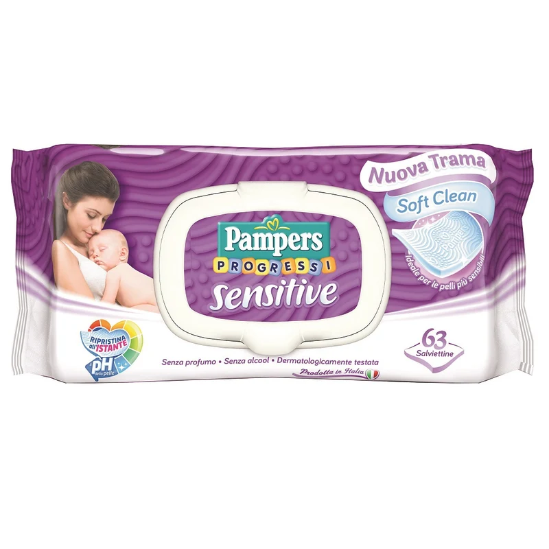 Pampers Progressi Salviettine 63 Pz Sensitive
