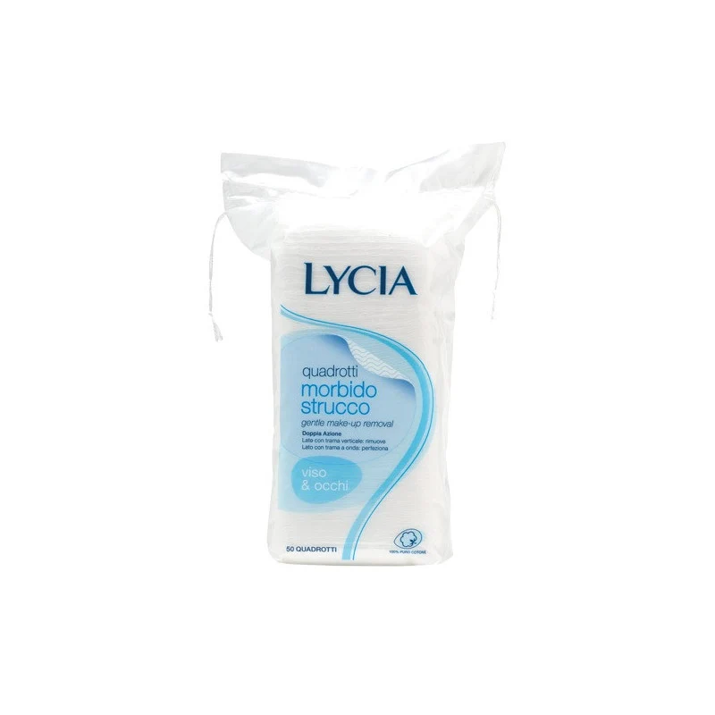 Lycia Quadrotti Struccanti Cotone 50 Pz
