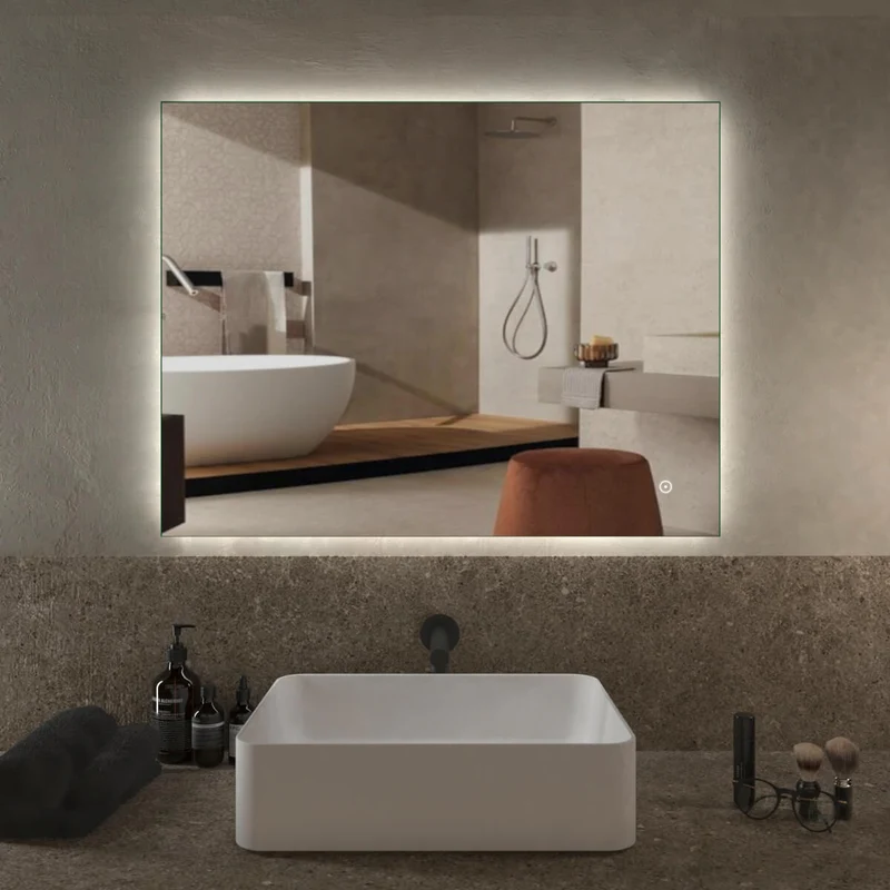 Specchio 70X90 LED Touch retroilluminato reversibile