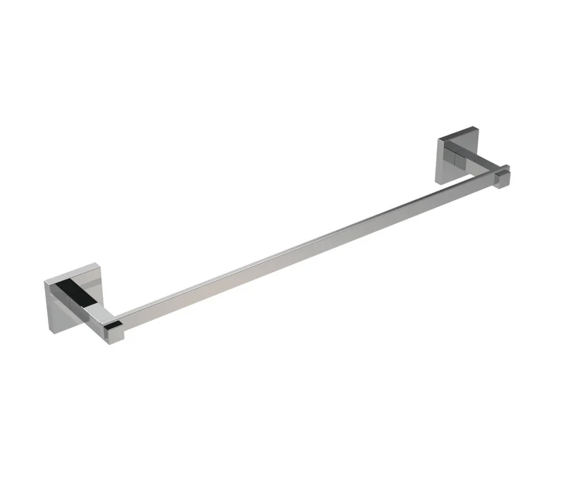 Porta asciugamani 45 cm acciaio forma quadra Metaform Trend fissaggio adesivo o con viti