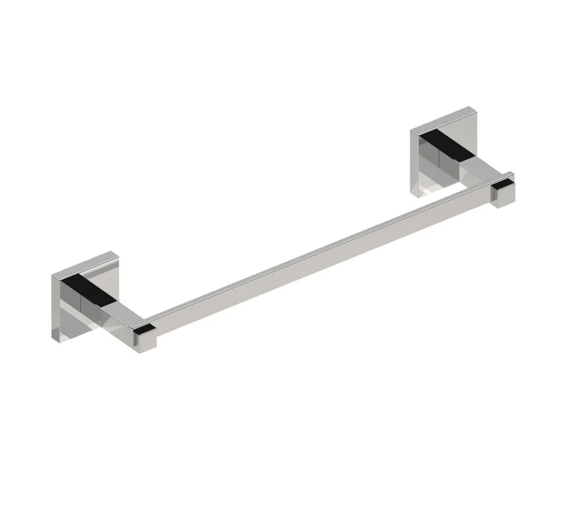 Porta asciugamani 30 cm acciaio forma quadra Metaform Trend fissaggio adesivo o con viti