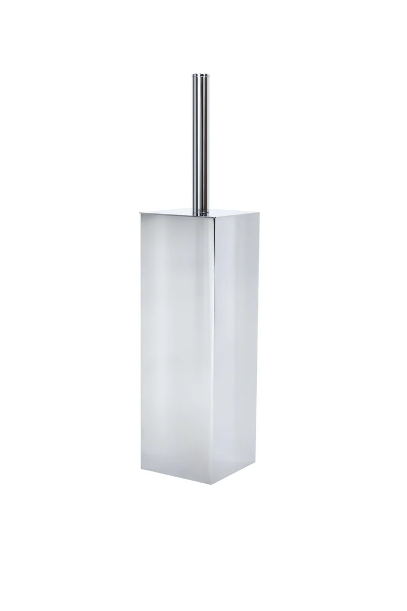 Porta scopino da appoggio quadrato in acciaio inox 304 Metaform