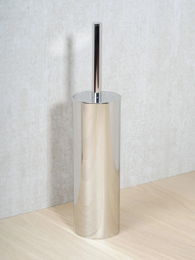 Porta scopino da terra acciaio inox 304 tondo Poseidon di Metaform