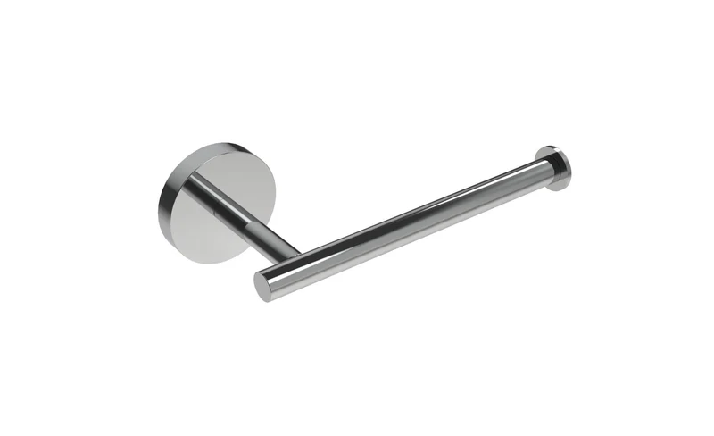 Porta rotolo acciaio Inox tondo fissaggio adesivo o con colla Class di Metaform