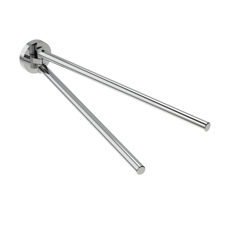 Porta asciugamani a snodo acciaio Inox tondo Metaform Class fissaggio adesivo o con viti