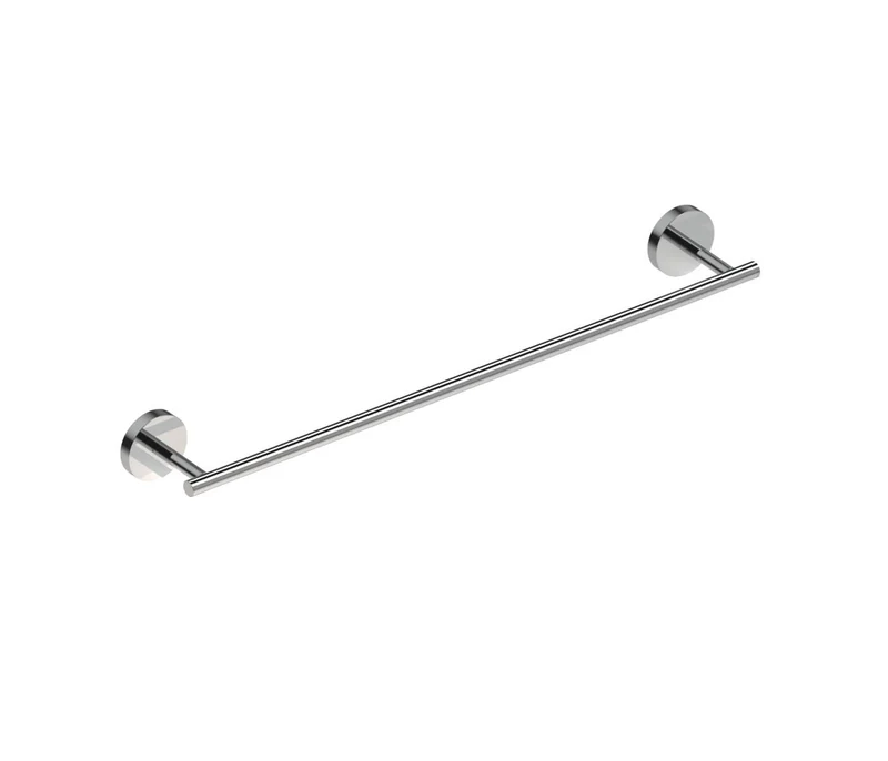 Porta asciugamani 45 cm acciaio Inox tondo Metaform Class fissaggio adesivo o con viti