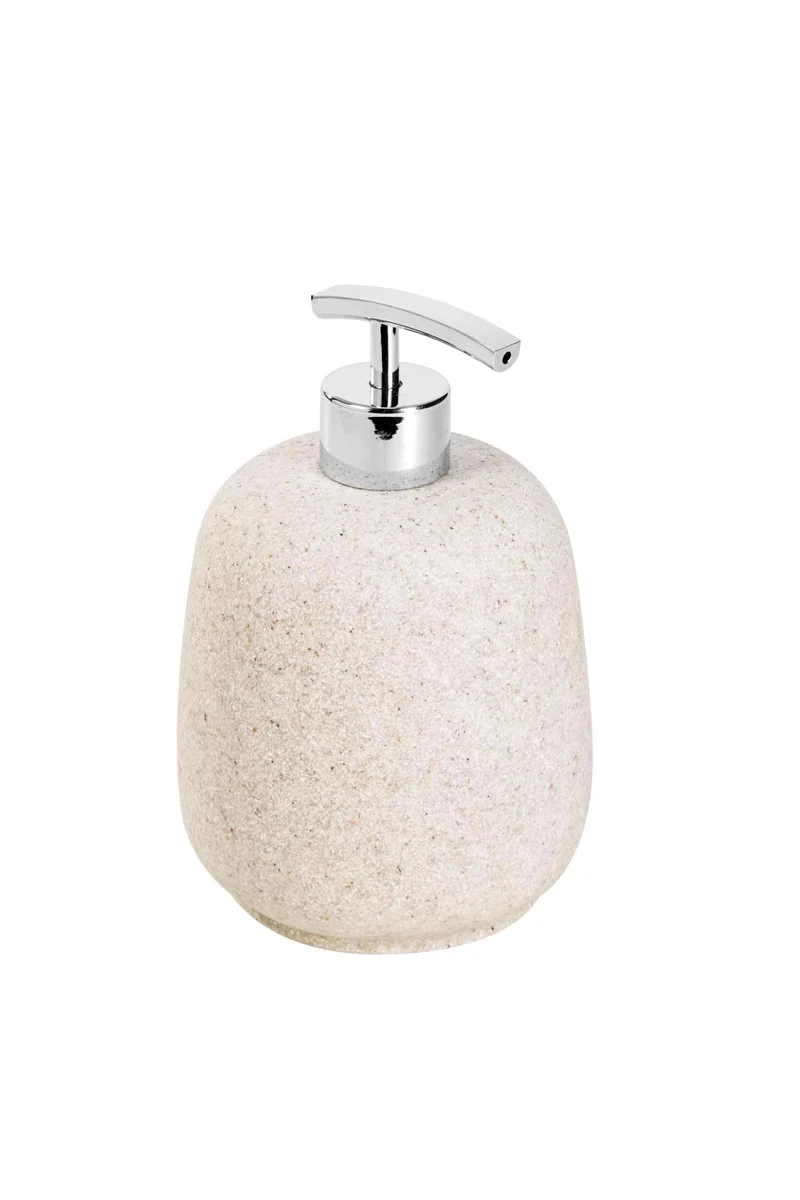 Dispenser da appoggio color sabbia in resina Afra di Metaform