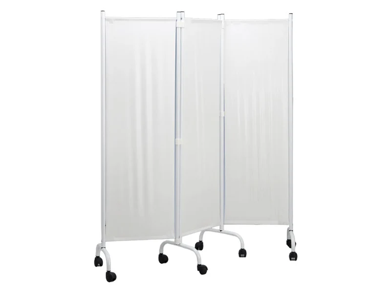 Paravento a 3 Ante — bianco plastica