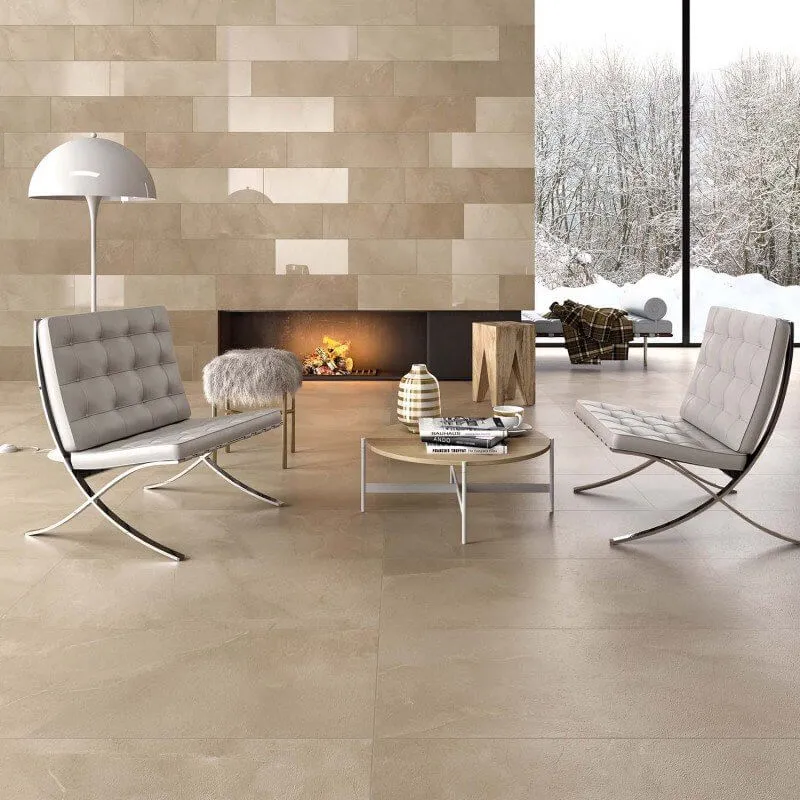 Gres Porcellanato Effetto Marmo Rettificato Naturale 60x60 8.5mm Sahara Cream Sensi - ABK